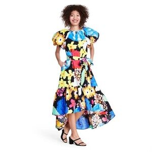 Floral Puff Sleeve High-Low Dress - DESIGNER CHRISTOPHER JOHN ROGERS For Target